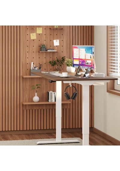 Uprise Comfort Çift Motorlu Yükseklik Ayarlı Masa 72 121 Cm - Beyaz Beyaz Ayak/ceviz Tabla, 140x70 Cm Diğer Uprise Comfort Çift Motorlu Yükseklik Ayarlı Masa 72 121 Cm - Beyaz Beyaz Ayak/ceviz Tabla, 140x70 Cm Diğer