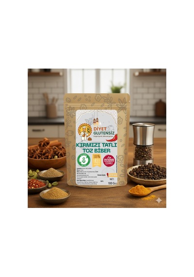 Glutensiz Kırmızı Tatlı Toz Biber 100 G