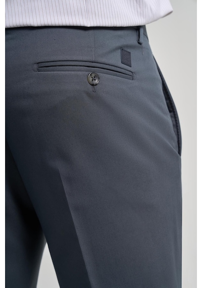 İmza Koyu Antrasit Esnek Yandan Cepli Slim Fit Classic Pantolon 1003250106 Koyu Antrasit