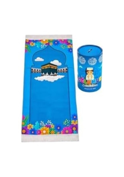 Best Gift 3 Parça Namaza Ilk Adım Çocuk Hediyelik Silindir Kumbara Kutulu Seccade Seti