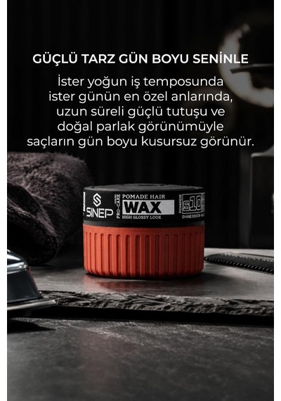 Sinep Pro-care Serisi Wax 150 Ml S10 Yüksek Tutuş Çok Parlak Odunsu Kokulu