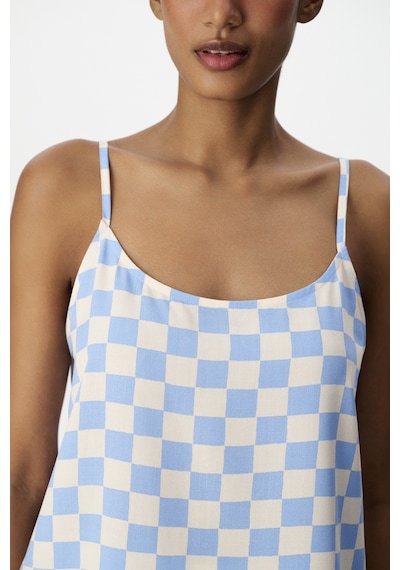 Penti Mavi Blue Gingham Şortlu Pijama Takımı