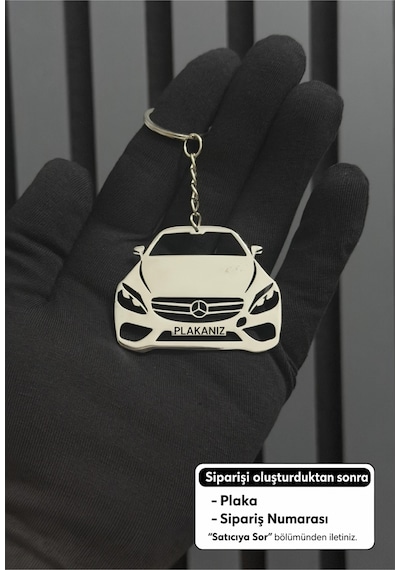 Kişiye Özel Mercedes Anahtarlık Paslanmaz Çelik
