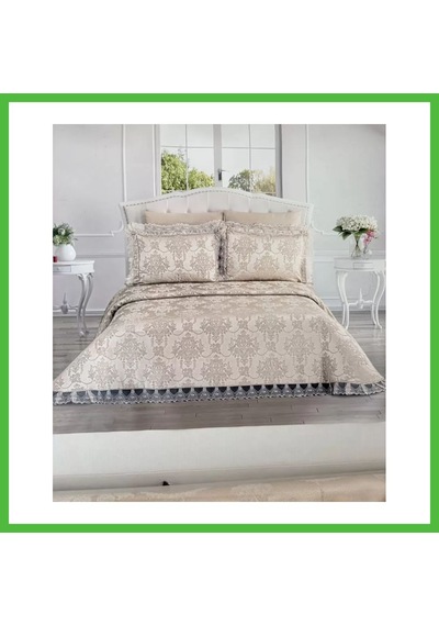 Vaveni Şönil 3 Parça Yatak Örtüsü Seti Çift Kişilik 255x265 Cm Lüx Yatak Örtüsü Çeyizlik Yatak Odası Takımı Arz
