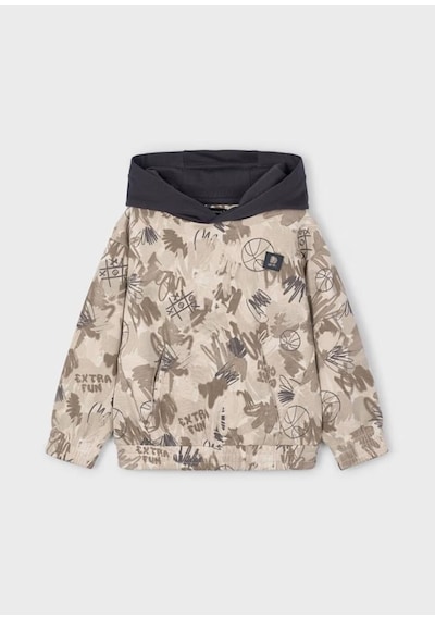 Mayoral Erkek Kapüşonlu Sweatshirt 25kmyr4403 Bej