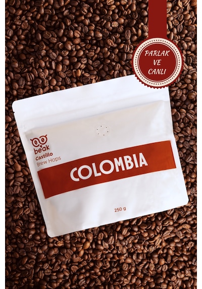 Colombia Brew Hops Çekirdek Kahve 250 Gr , %100 Arabica Çekirdek Kahve