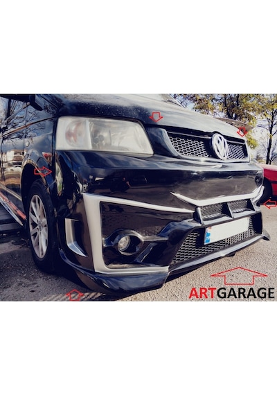 Transporter T5 Komple Spor Ön Tampon-fiberglass-boyasız