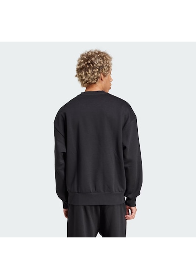 Adidas Essentials Loose Fit 3 Bar Logo Erkek Sweatshirt Jf3542 Siyah