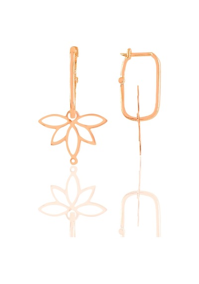 Söğütlü Silver Gümüş Rose Yaşam Çiçeği Lotus Göçmen Küpe
