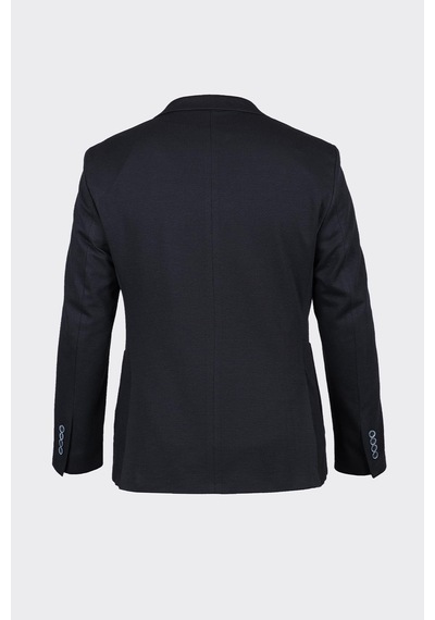 Koyu Lacivert Casual Slim Fit Bi-stretch Ceket Laci