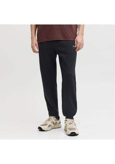 Jack & Jones Erkek Nakis Detayli Regular Fit Esofman Alti - Gordon - 12288641 Siyah