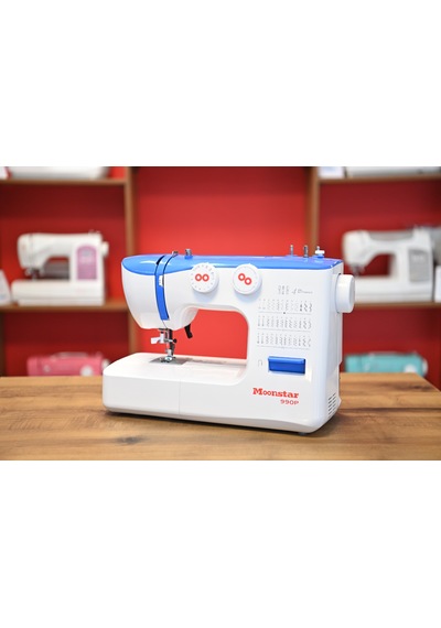 Moonstar Ev Tipi Düz Dikiş Makinesi 36 Desenli 990p Mavi