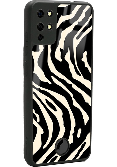 Reeder S19 Max Zebra Tasarımlı Glossy Telefon Kılıfı Çok Renkli