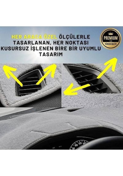 Ford Focus-1 Torpido Koruması Siyah