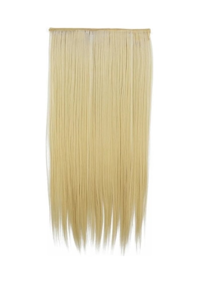 Caş Dekorasyon Isıya Dayanıklı Yarımay Çıt Çıt Saç - 613a - Küllü Sarı - Düz - 60 Cm - 110 Gr