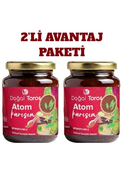 2 X 240 Gr Doğal Toros Atom Çakşır Ballı Ginsengli Polenli Macun