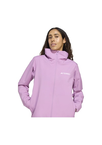 Adidas Essentials 2 Layer Rain Kadın Pembe Kapüşonlu Ceket Pembe