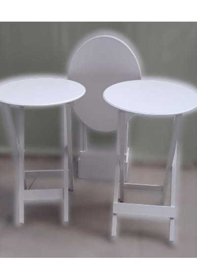 1448bng90136çanta Zigon Oval Sehpa Dörtlü Model Ahşap Mdf Parlak Beyaz Renk Kutu Sevk El Yapım