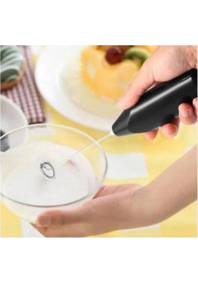 Mini Mikser Kahve Süt Köpürtücü Karıştırıcı Cappucino Mixer Pilli Çırpıcı Bz000018 Plastik Diğer