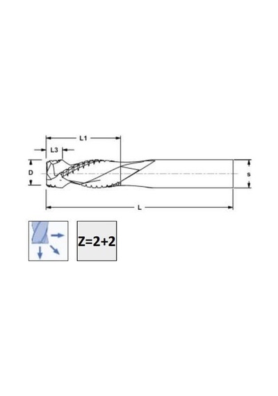 10x35x10 Z 2+2 Talaş Kırıcılı Poz-neg Premıum X-tremeblue Performans