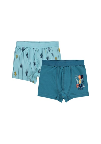 Civil Boys Civil Erkek Çocuk Wonderful Erkek Çocuk 2'li Boxer Likralı Süprem Okul Kreş Ve Günlük Kullanım Standart