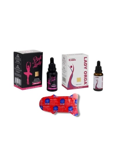 Caas Pink Lady Kadın Damla 30 Ml & Lady Orga Kadın Damla 30 Ml + Erkeklere Özel Hediye