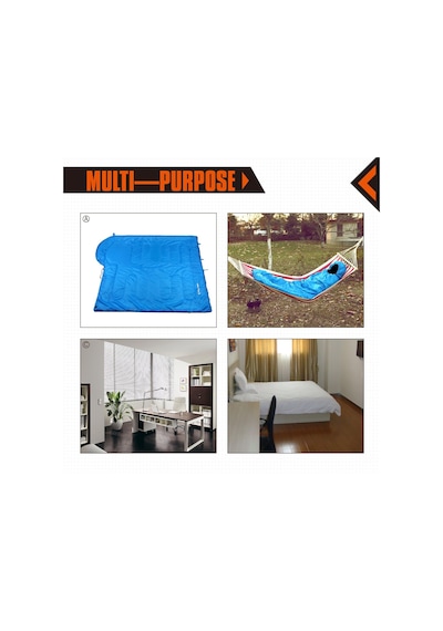 Oasis 250 Ultralight Uyku Tulumu Blue Sağ F. Çok Renkli