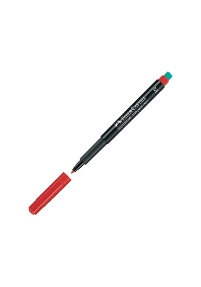 Faber-Castell Asetat Kalemi M Kırmızı 152521 Kırmızı