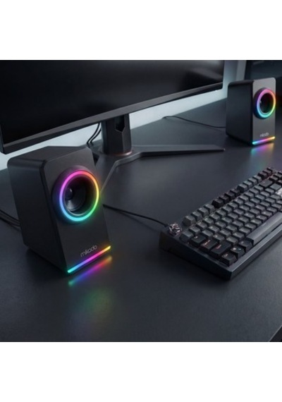 Rgb Aydınlatmalı Usb Hoparlör, 2.0 3w 2 Güç İle