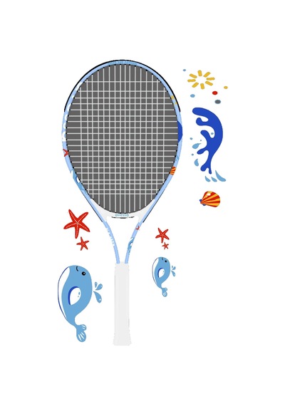 Avessa Flg-623 L.blue Flamingo Desenli Tenis Raketi Mavi