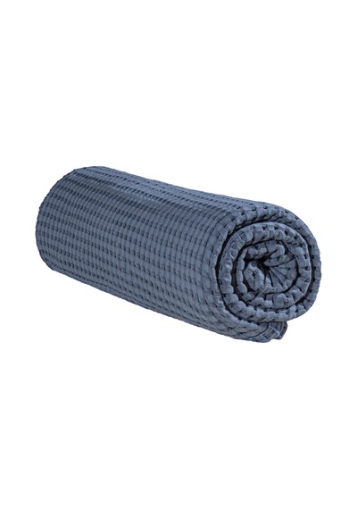Mare %100 Pamuklu Mavi Waffle Pike Çift Kişilik 230x245 Mint Yeşil