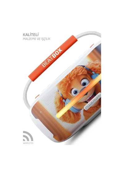 Powerway Beatbox Led Işıklı USB SD Aux FM Radyo Bluetooh Hoparlör