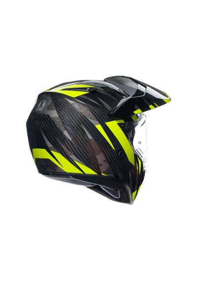 Agv AX-9 Multi Steppa Carbon Kapalı Kask Sarı - Siyah