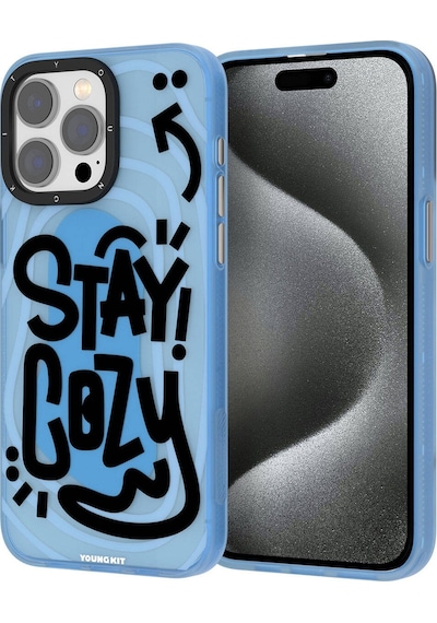 Youngkit Happy Hearth Serisi Apple Uyumlu iPhone 15 Pro Kılıf Kapak