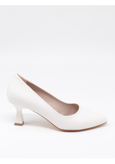Nesilshoes Nesil Shoes Elva 050 Beyaz Topuklu Kadın Stiletto