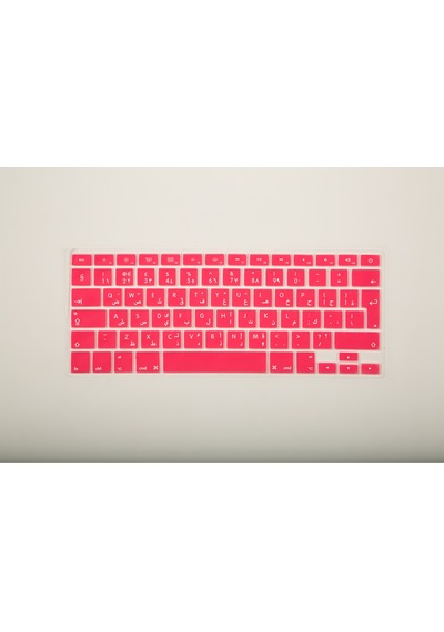 Laptop Apple Uyumlu MacBook Air Pro Klavye Koruyucu 13-15-17Inc Arabic Uk Baskı Siyah