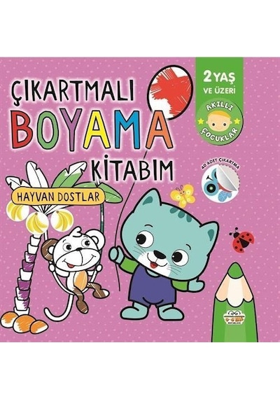 Çıkartmalı Boyama Kitabım-hayvan Dostlar