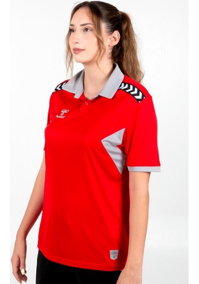 Hummel Otantik Polo Yaka Kamp Tişört Kırmızı