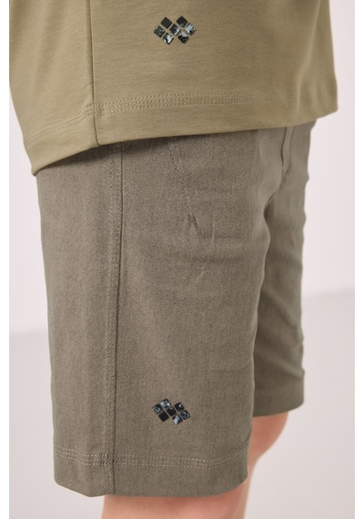 Koyu Bej-camel Pamuklu Oversize Fit Dokuma Hafif Esnek Chino Erkek Çocuk Şort Takım - 11277 Koyu Bej Koyu Bej-camel Pamuklu Oversize Fit Dokuma Hafif Esnek Chino Erkek Çocuk Şort Takım - 11277 Koyu Bej