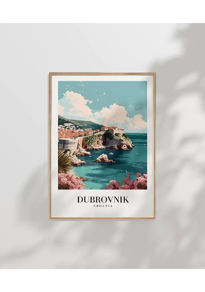 Çerçevesiz Poster Dubrovnik Hırvatistan