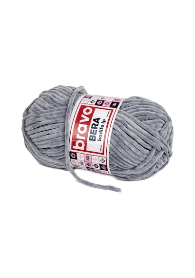 Bera Kadife İplik 100 Gr 120 Metre Renk Kodu: 909 Koyu Gri