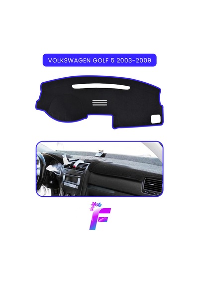 Volkswagen Golf 5 2003-2009 Torpido Örtüsü Güneşten, Isıdan, Çatlamadan Korur Tam Uyum C5 Torpido Halısı