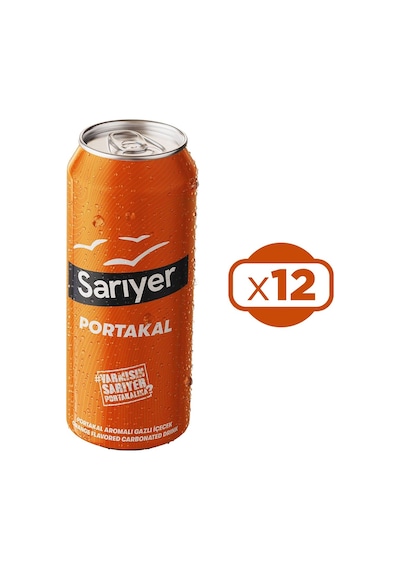 Sarıyer Portakal Aromalı Gazoz 12 x 330 ML