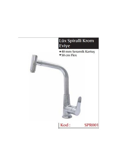 Gms Miray Mix Spiralli Eviye Bataryası Spr001 Krom