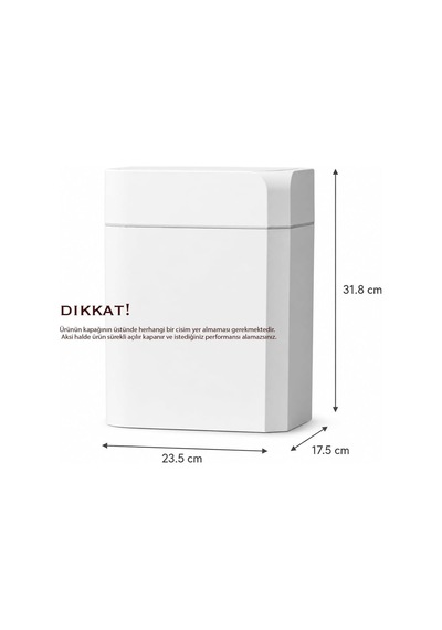 Otomatik Hareket Sensörlü Çöp Kovası, Banyo Çöp Kovası, Çocuk Odası Çöp Sepeti, Çöp Kutusu, 2 Adet 1.5 V Aa Pil, Piller Pakete Dahil Değildir 12 Litre - 23.5x17.5x31.8 Cm Otomatik Hareket Sensörlü Çöp Kovası, Banyo Çöp Kovası, Çocuk Odası Çöp Sepeti, Çöp Kutusu, 2 Adet 1.5 V Aa Pil, Piller Pakete Dahil Değildir 12 Litre - 23.5x17.5x31.8 Cm