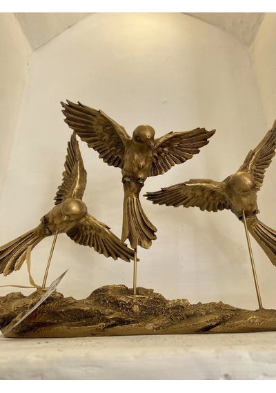 Kırlangıç Ebabil Kuşları Biblo Gold