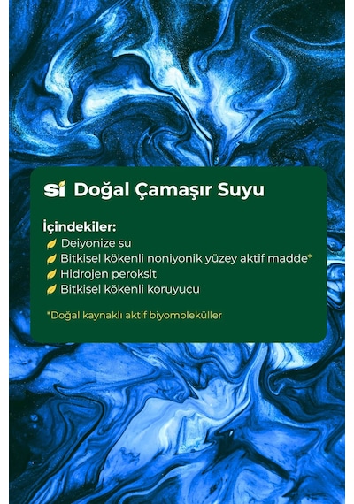 Si Senin İçin Doğal Çamaşır Suyu Oksijenli 1 Lt Tekli