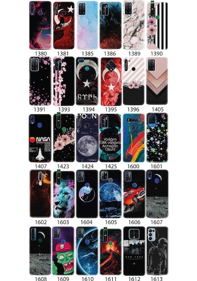 Samsung Uyumlu Galaxy M21 Kilif Desenli Baskili Silikon Kiliflar 334620125