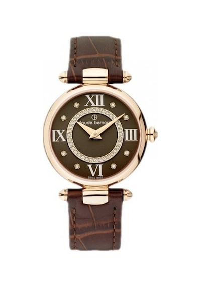 Claude Bernard Cb.20501.37r.brpr1 Kahverengi Kadın Kol Saati Altın