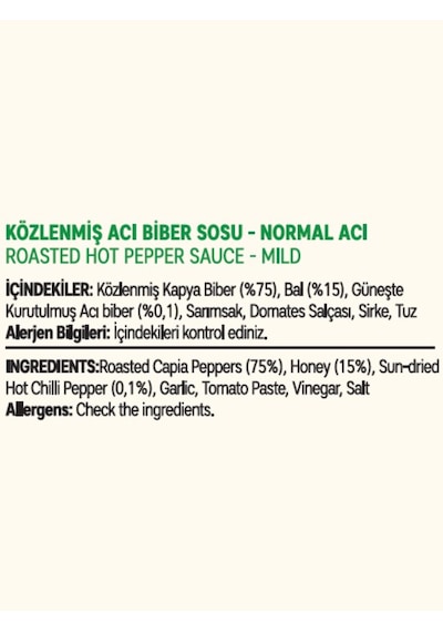 Allezz Közlenmiş Acı Biber Sosu Normal Acı Mild 105 G